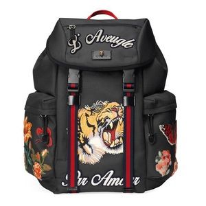 Gucci Tiger L'Aveugle Par Amour Embroidered Backpack